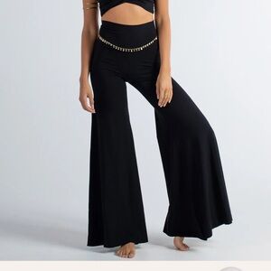 Royal Codes Juno Slit Pant Black Onyx XS